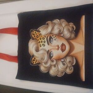 Marilyn~Meow Black and Red Fun Tote!